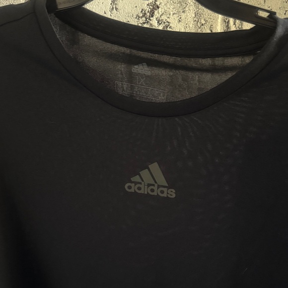 Adidas Dark Gray Long Sleeve Tee - Picture 2 of 3